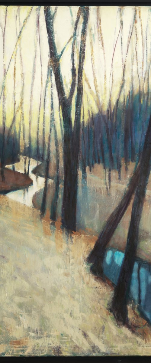 Tired Trees 30x40 in 76x107cm Contemporary Art by Bo Kravchenko by Bo Kravchenko
