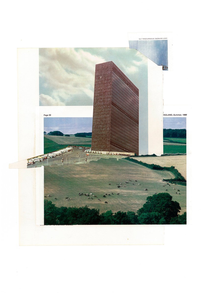 Landscape Collage By Benjamin West, 12 X 17, Page 30, Original Artwork