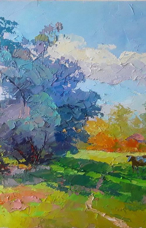 On the pasture by Boris Serdyuk
