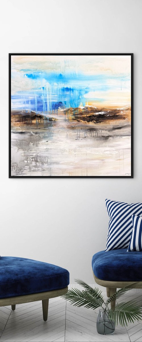 Abstract Mountains II by Jane Ti