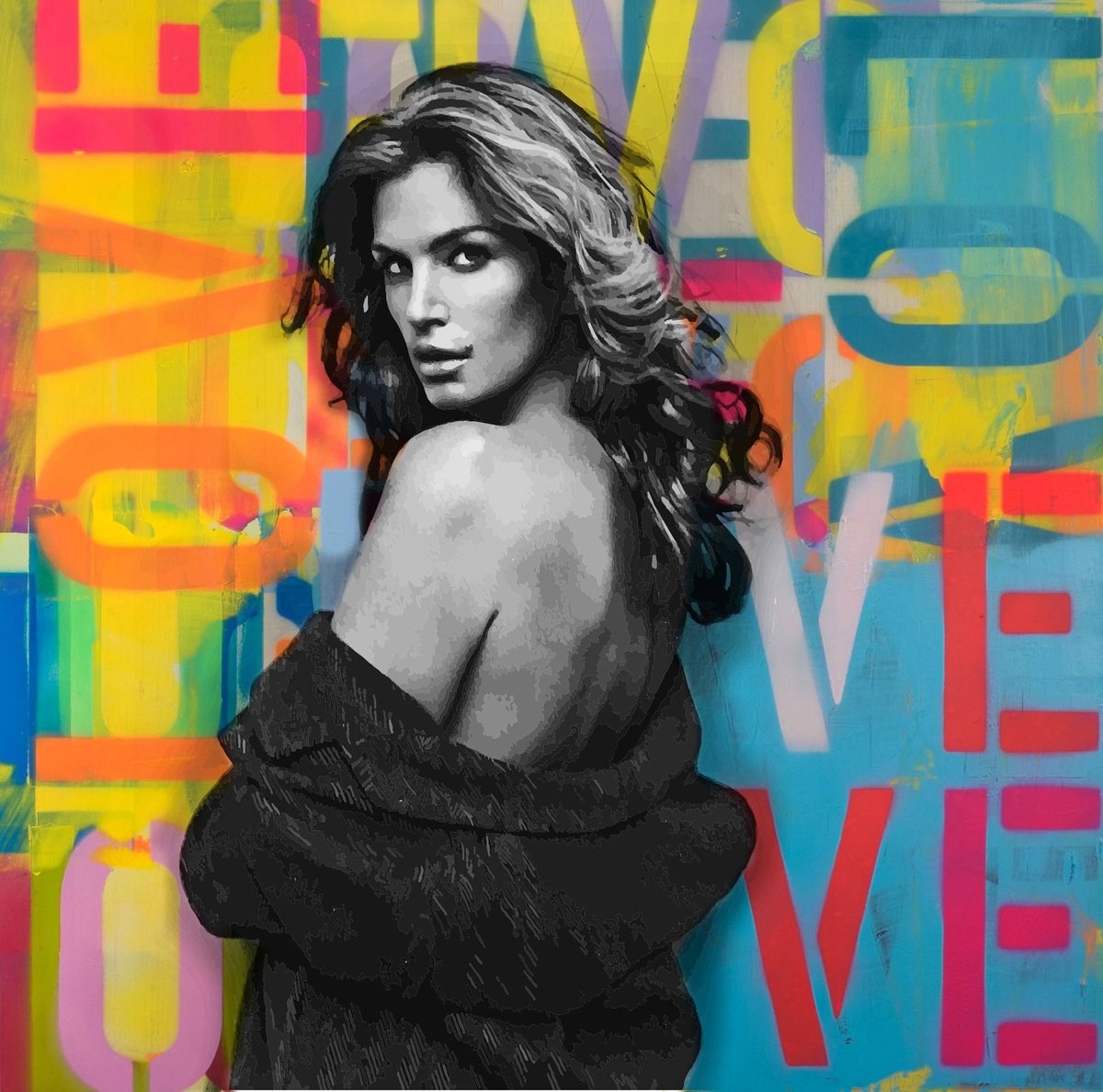 Cindy Crawford - Limited Edition of 5 by Dane Shue