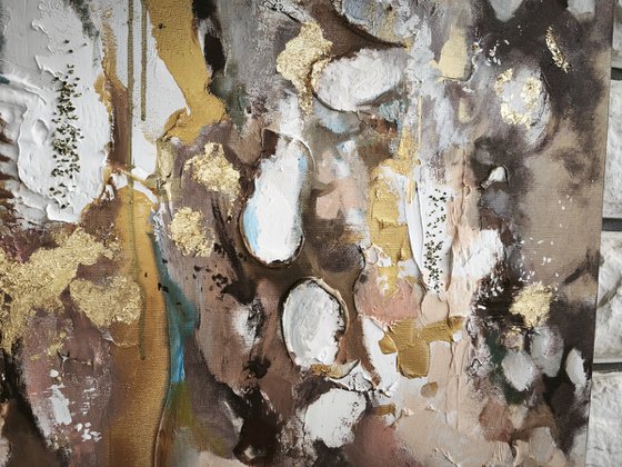 Abstract textured painting