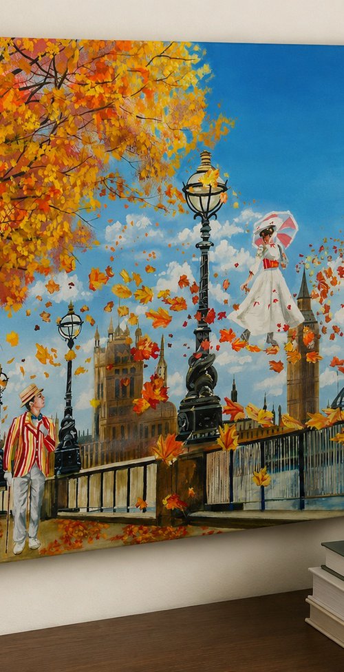 Mary Poppins in London by Gordon Bruce