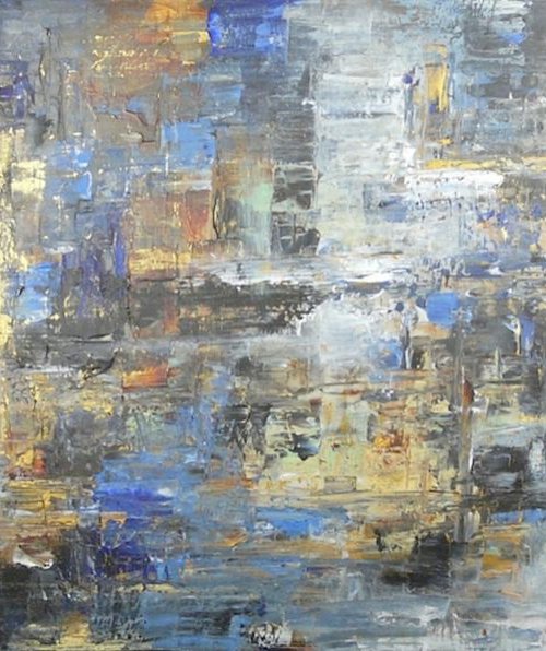 Dream By The Light Of Midnight Oil  (Large, 120x60cm) by Kalpana Soanes