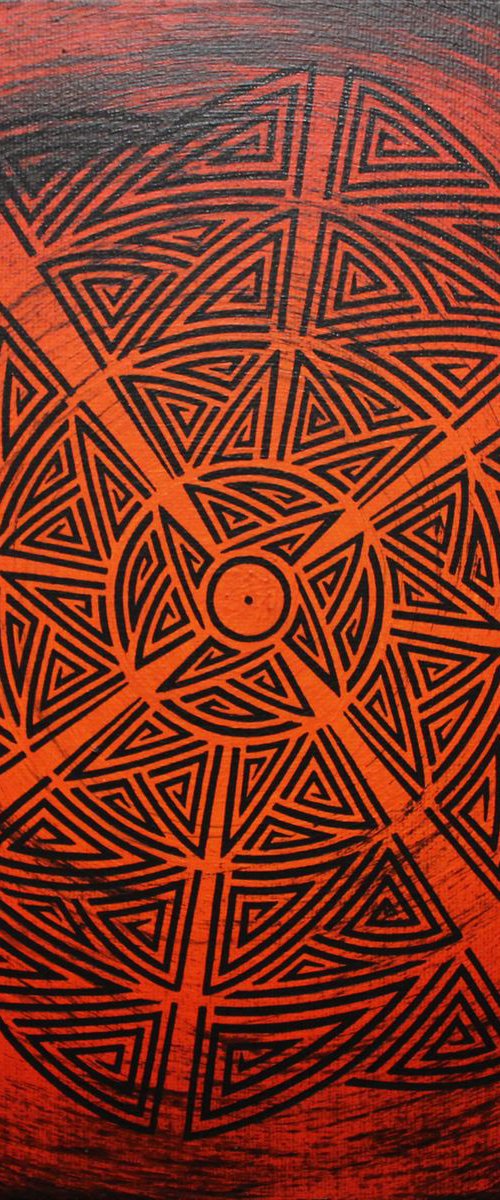 Tribal orange by Jonathan Pradillon