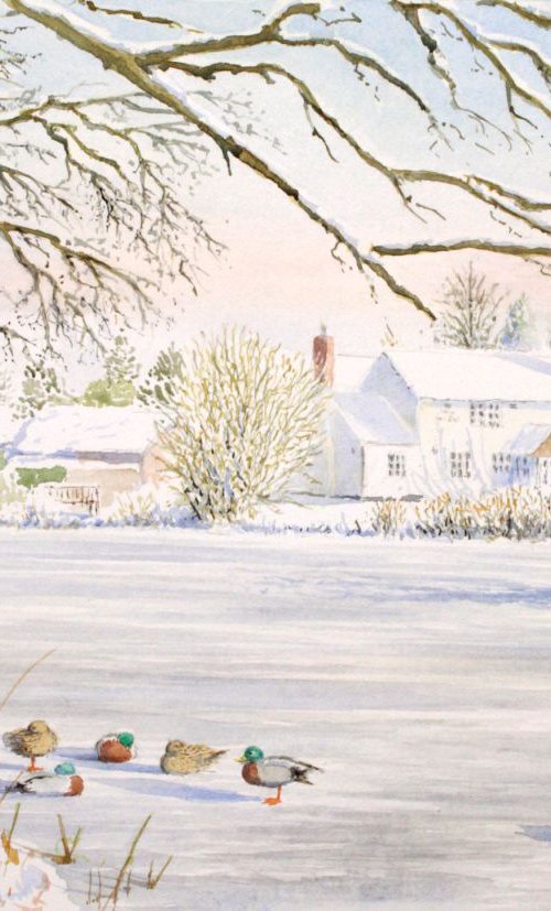 Hanley Swan, Winter by John Horton