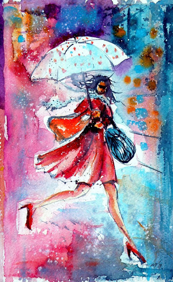 It's raining...