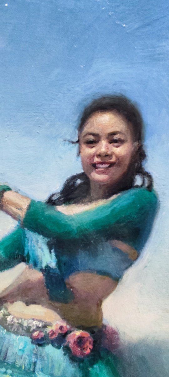 Expressive Oil Painting , Belly Dance By Helinda (Olga Muller), 20 X 20, Artwork For Sale On Artfinder