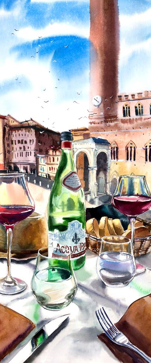 Lunch in Siena by Ksenia Astakhova