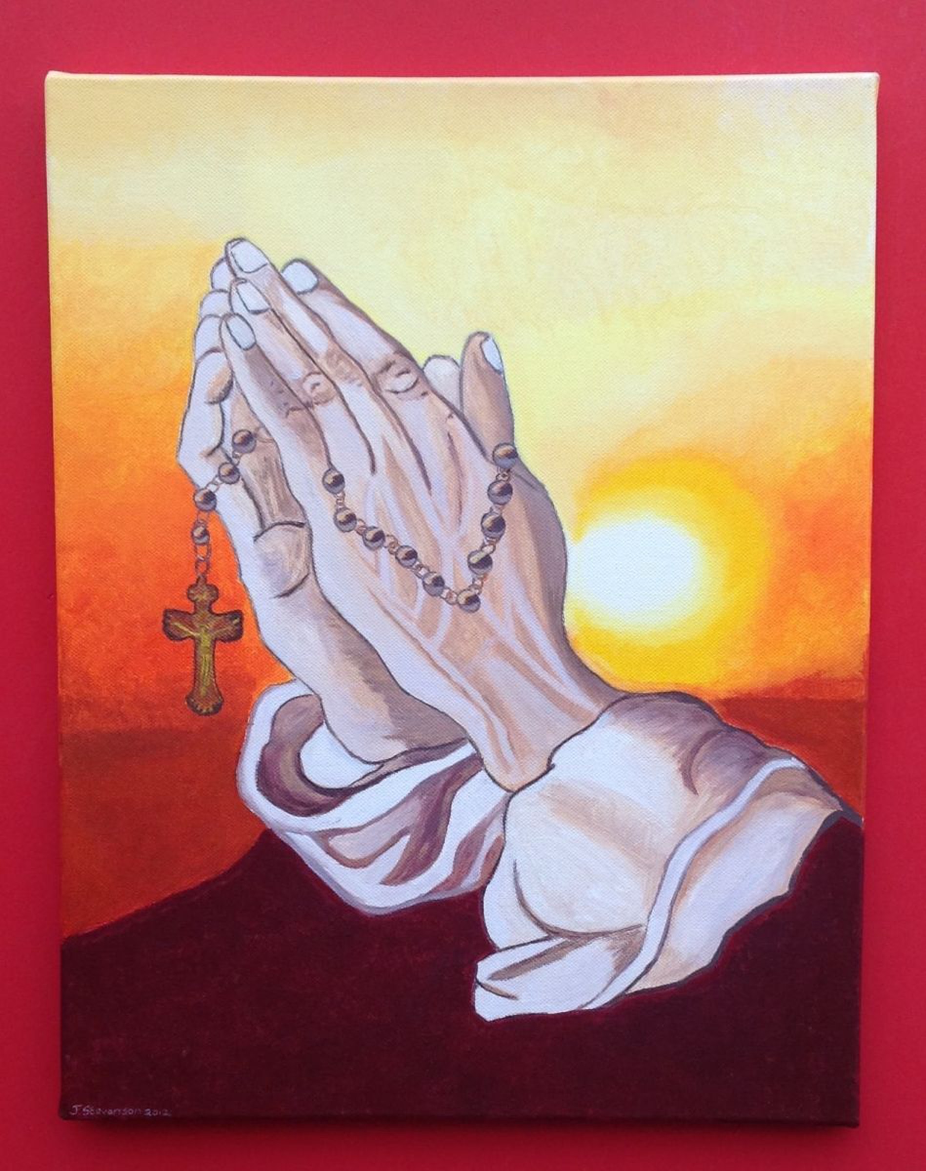 Praying Hands By Julie Stevenson Artfinder
