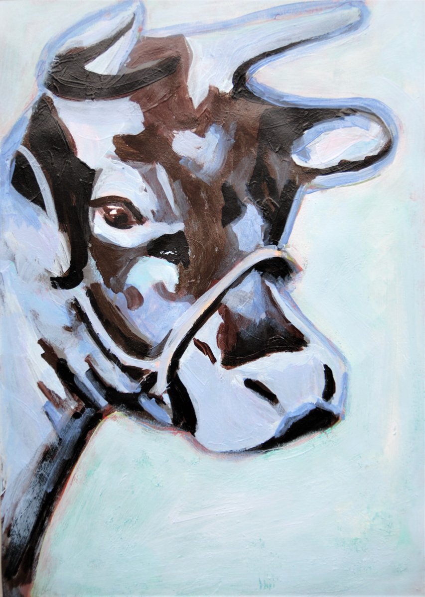 Cow / 42 x 29,7 cm by Alexandra Djokic