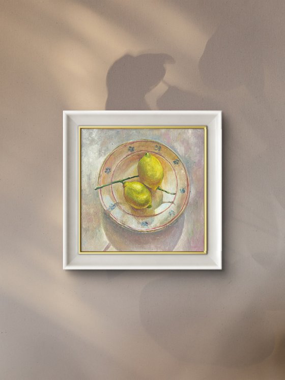 Lemons on the plate