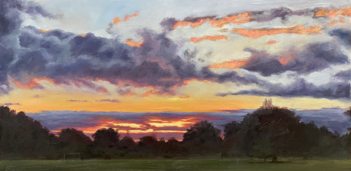 Sunset in Mill Hill Park (IV) by Diana Sandetskaya