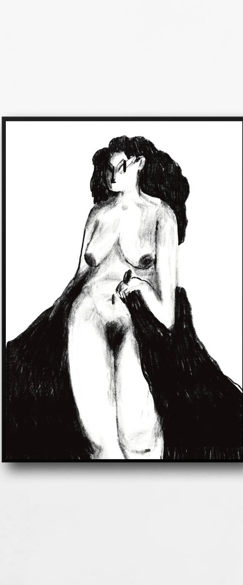 Nymph, 2024 40×30 cm by Liza Demukh