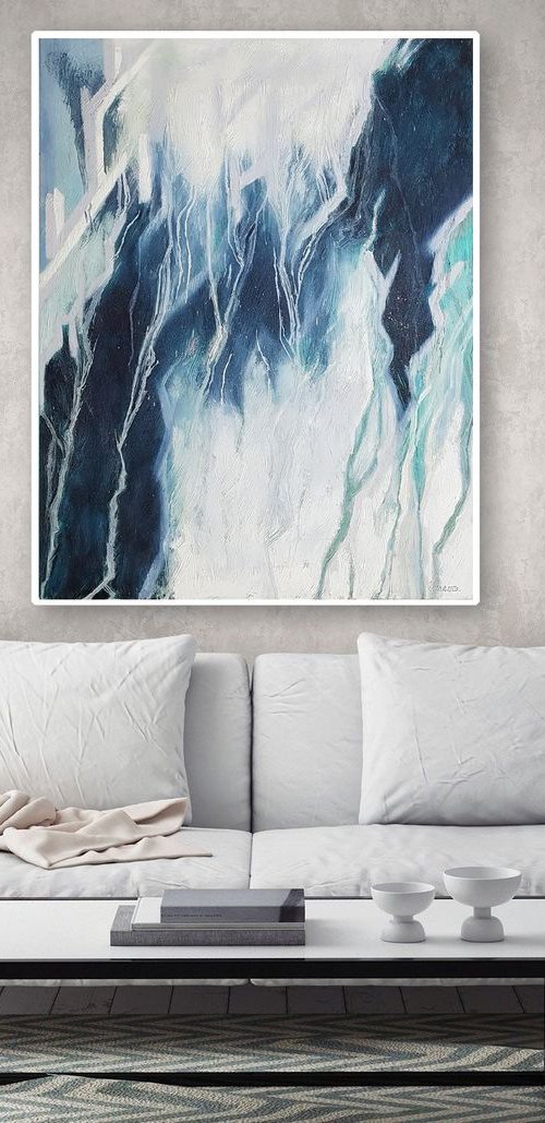 Abstract oil painting by Larissa Uvarova