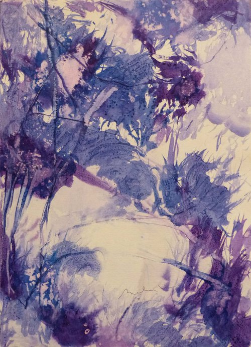 The Purple Abstract, 21x29 cm ESA5 by Frederic Belaubre