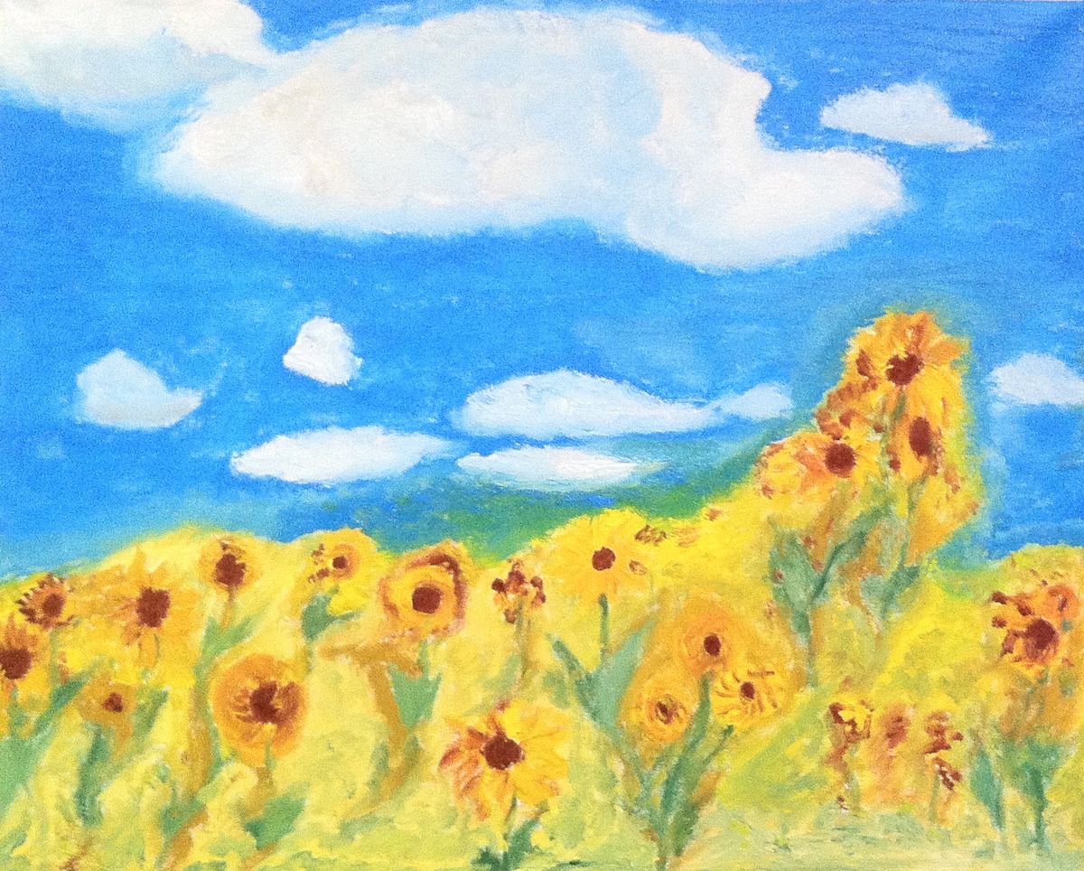 Sunflower Field by Kat X