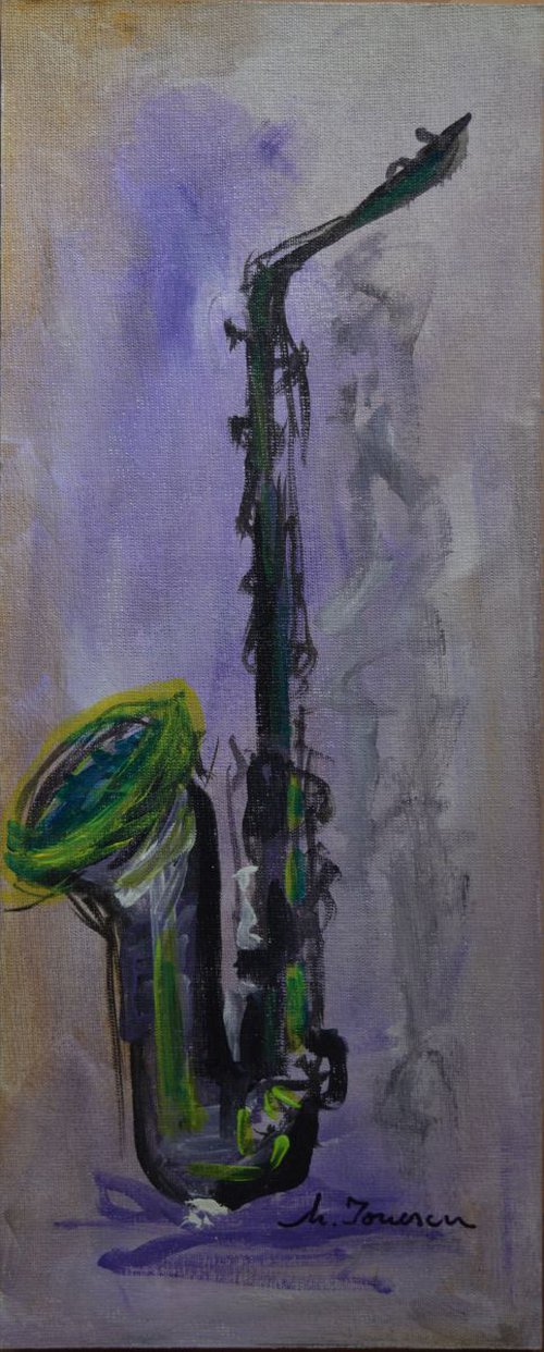 "Green Saxophone" by Mihaela Ionescu