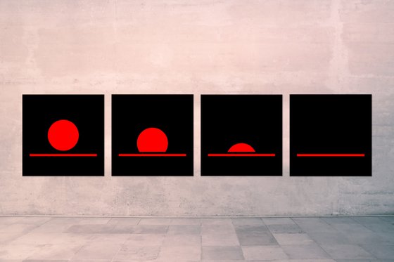 Polyptych Red Sun