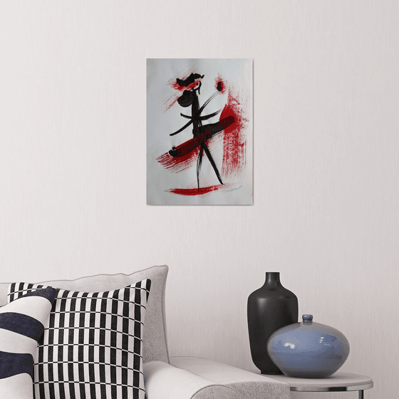 Dance expression 8 / From a series of emotionally expressive... /  ORIGINAL PAINTING