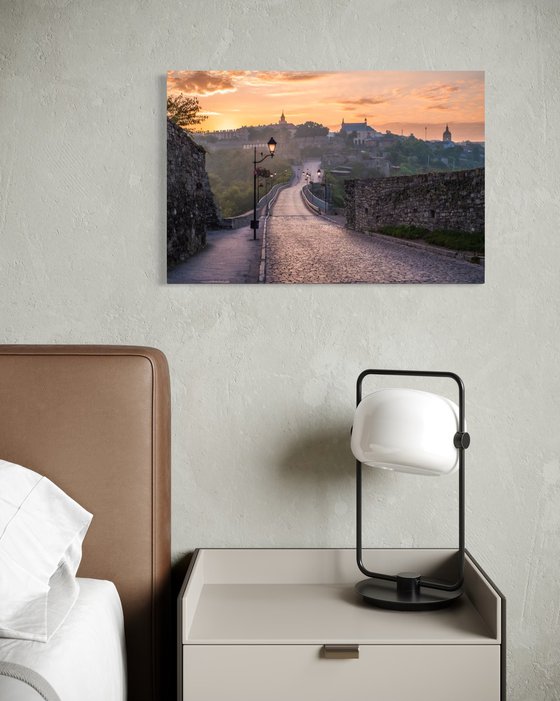 Dawn over Kamianets-Podilskyi