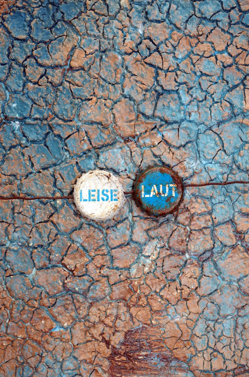 Expressive Abstract Acrylic Painting By Uli Lachelt, 24 X 31", Quiet And Loud On Blue, Original Artwork