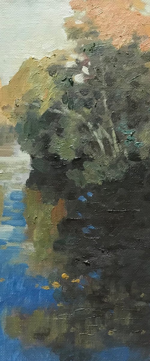 Blue Mesopotamia River by Jixiang Dong