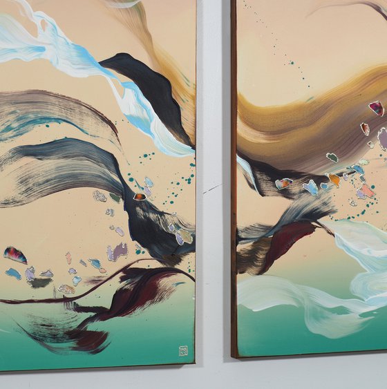 Resplendent By The Sea Triptych