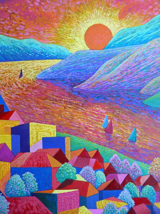 RETURNING HOME AT SUNSET