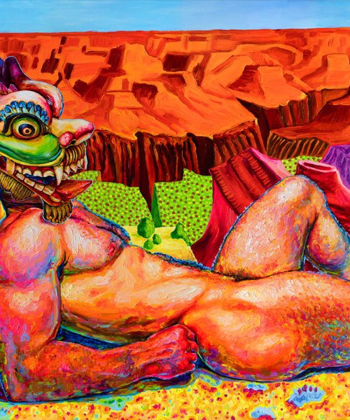 "Dragon at the Grand Canyon" by Oleksandr Balbyshev