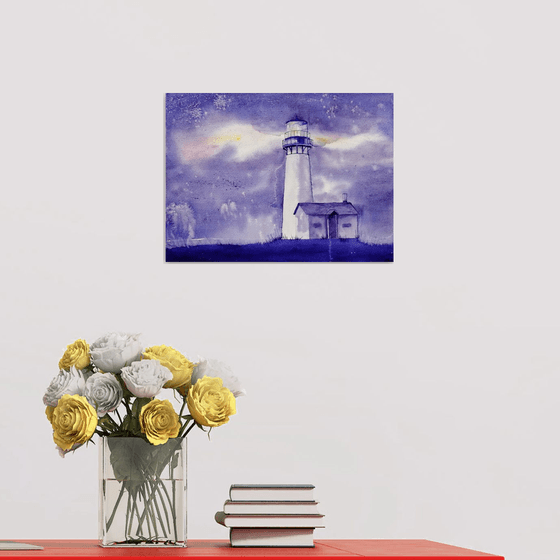 Lighthouse painting