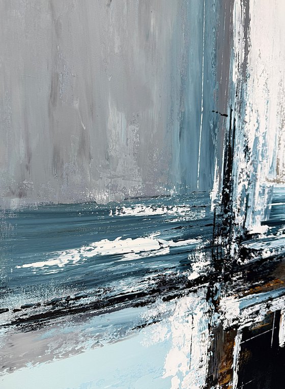 Reflections in Parallel. blue set diptych
