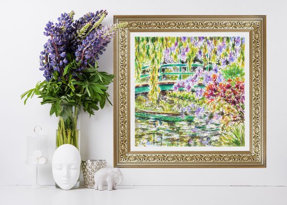 The Japanese Bridge At Monet's Garden