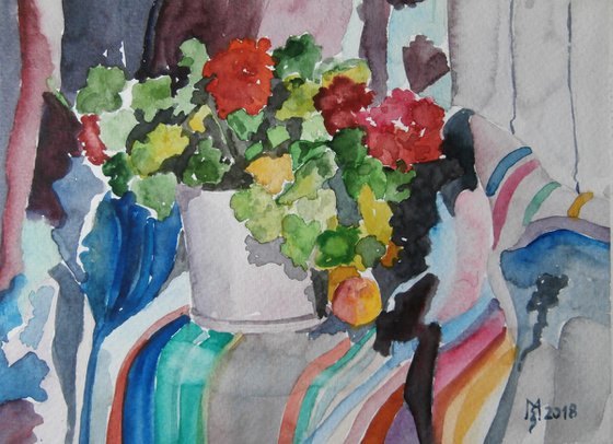 FLOWERS / 19.5 x 14.5 cm