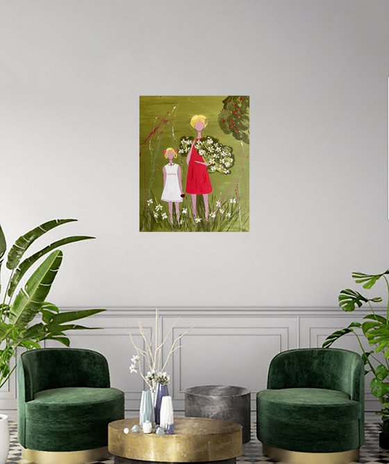 Sisters Original Painting