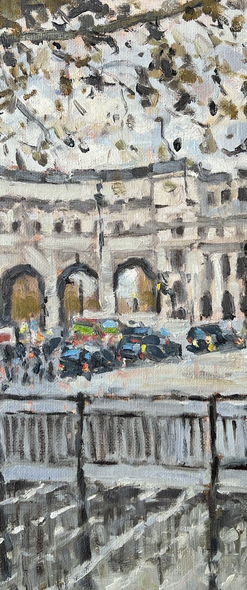 Admiralty Arch from Trafalgar Square by Louise Gillard