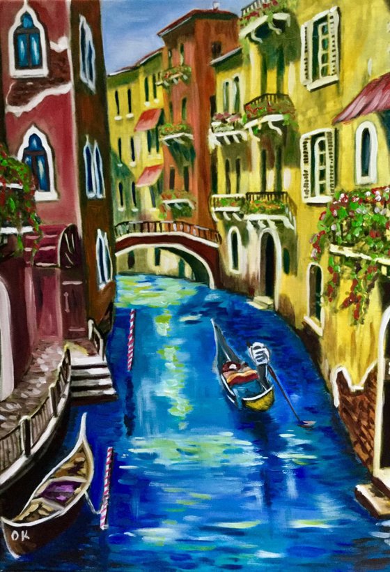 Venice. Canal bridge #2,  Romantic city . Best seller .