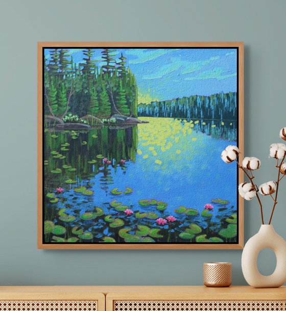 Lake with Water Lilies