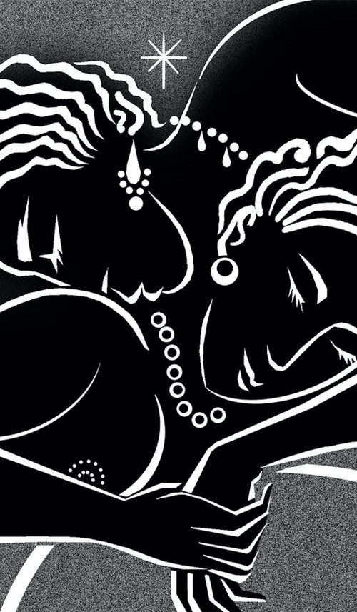 Women Kiss by Phyllis Mahon