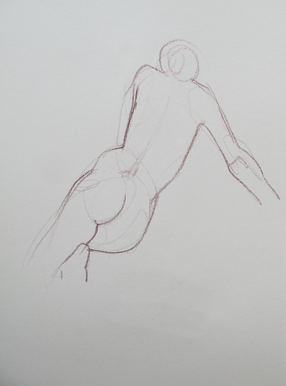 Kneeling female nude