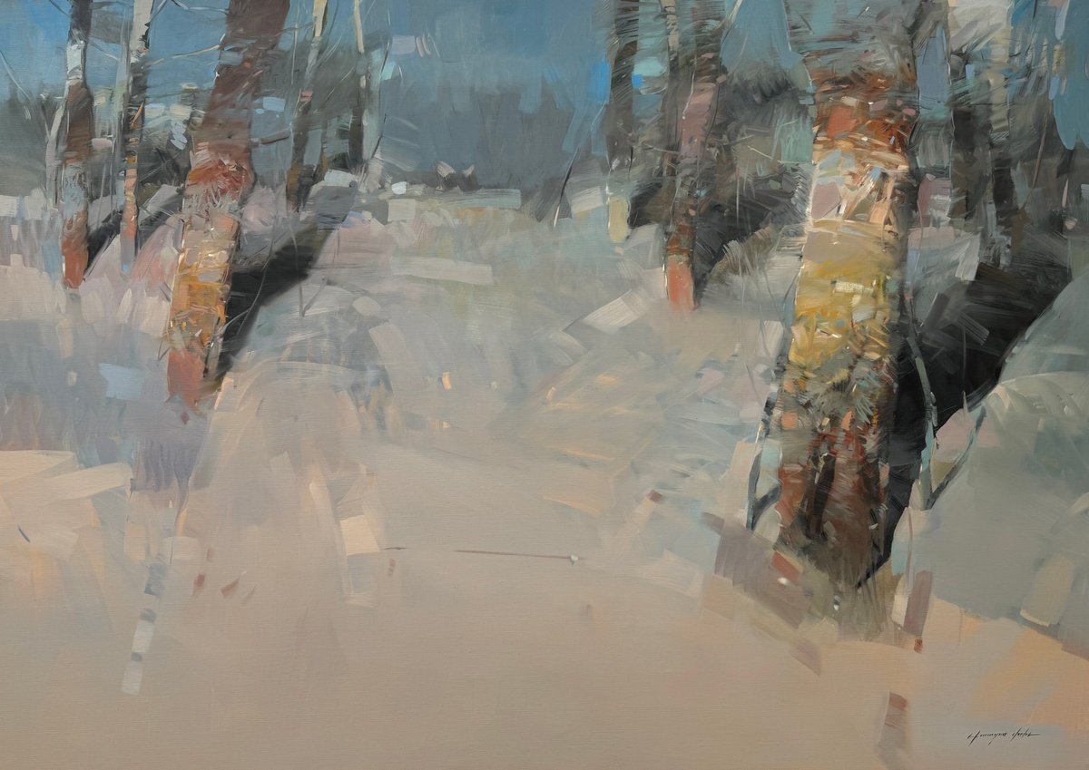 Forest Trees By Vahe Yeremyan, 63 X 45, Artwork For Sale On Artfinder
