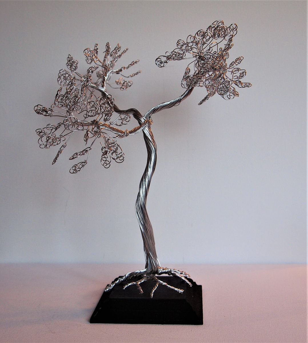 Silver Wire Tree Sculpture by Steph Morgan