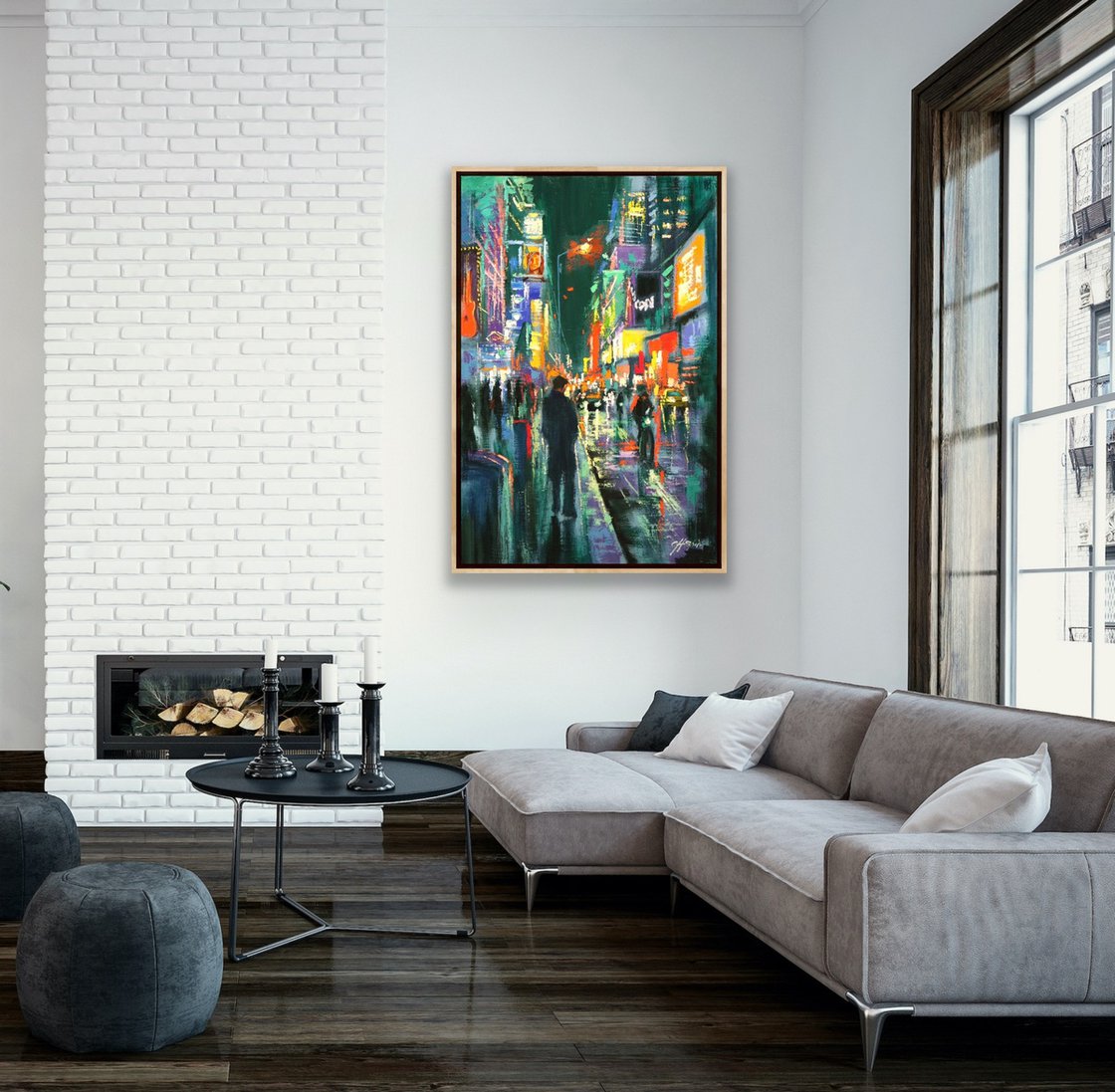 New York Time-Square Oil painting: Chin H Shin | Artfinder