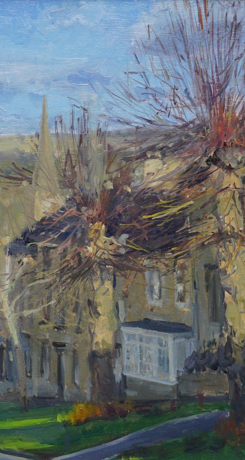 Trees on the Hill, Burford by Alex James Long
