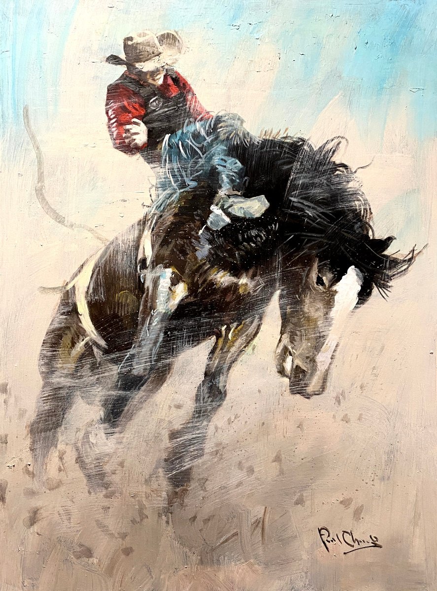  The Art Of Rodeo No.71 By Paul Cheng, 36 X 48, Artwork For Sale On Artfinder