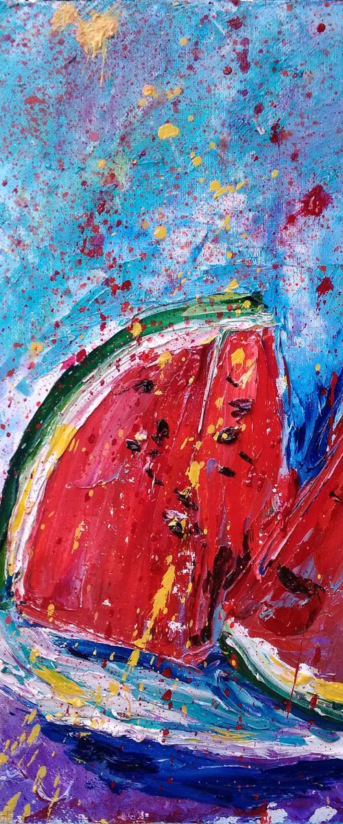 Watermelon still life by Oksana Fedorova