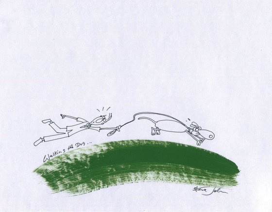 "Walking the Dog", Cartoon, male version