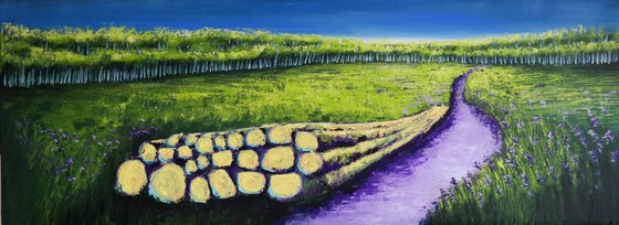 The woods II  - after Hockney