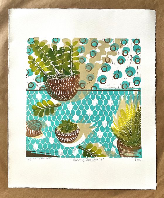 Growing Succulents (Turquoise)