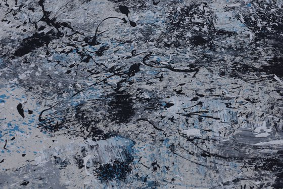 Blue Black White